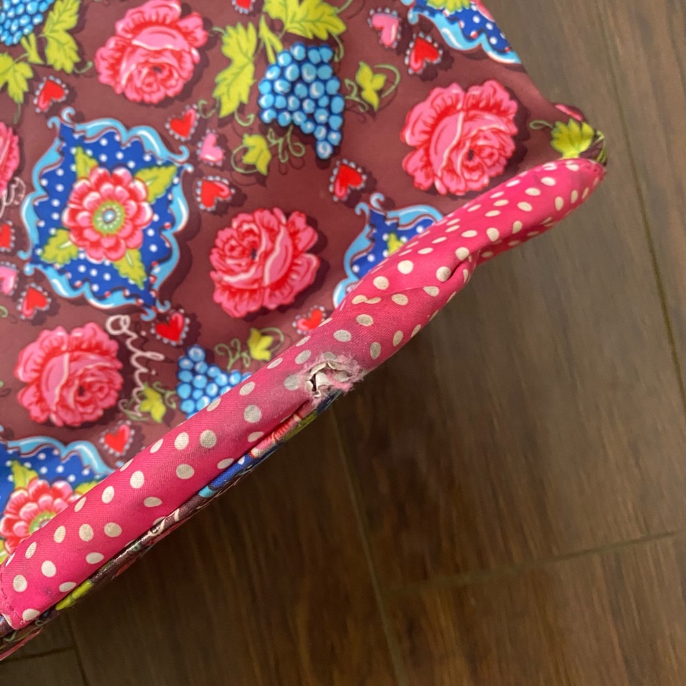 OILILY nylon tote with sequin embellishments and ruffle trim. Rare find! - Picture 4 of 8